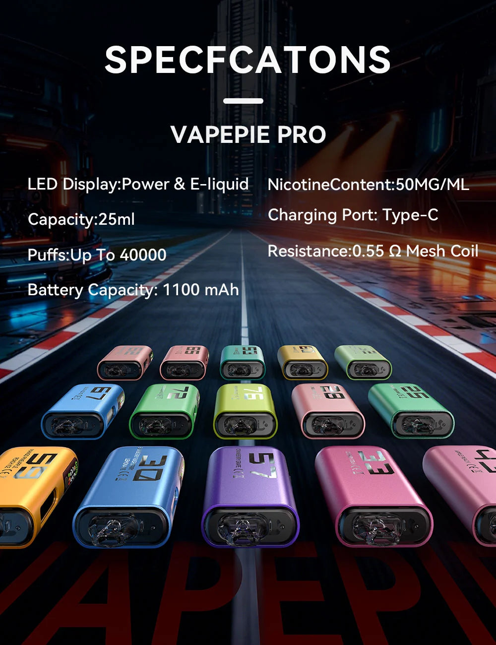 CHERRY COLA-Vapepie PRO 40000 Puffs