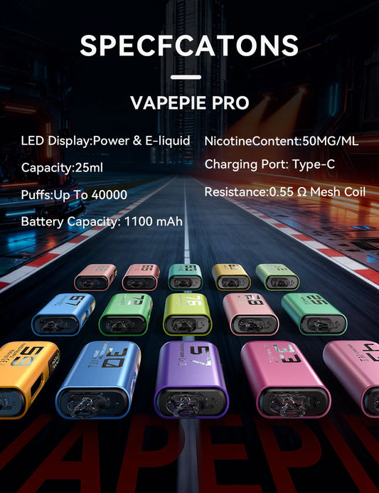 APPLE PEACHVapepie PRO 40000 Puffs