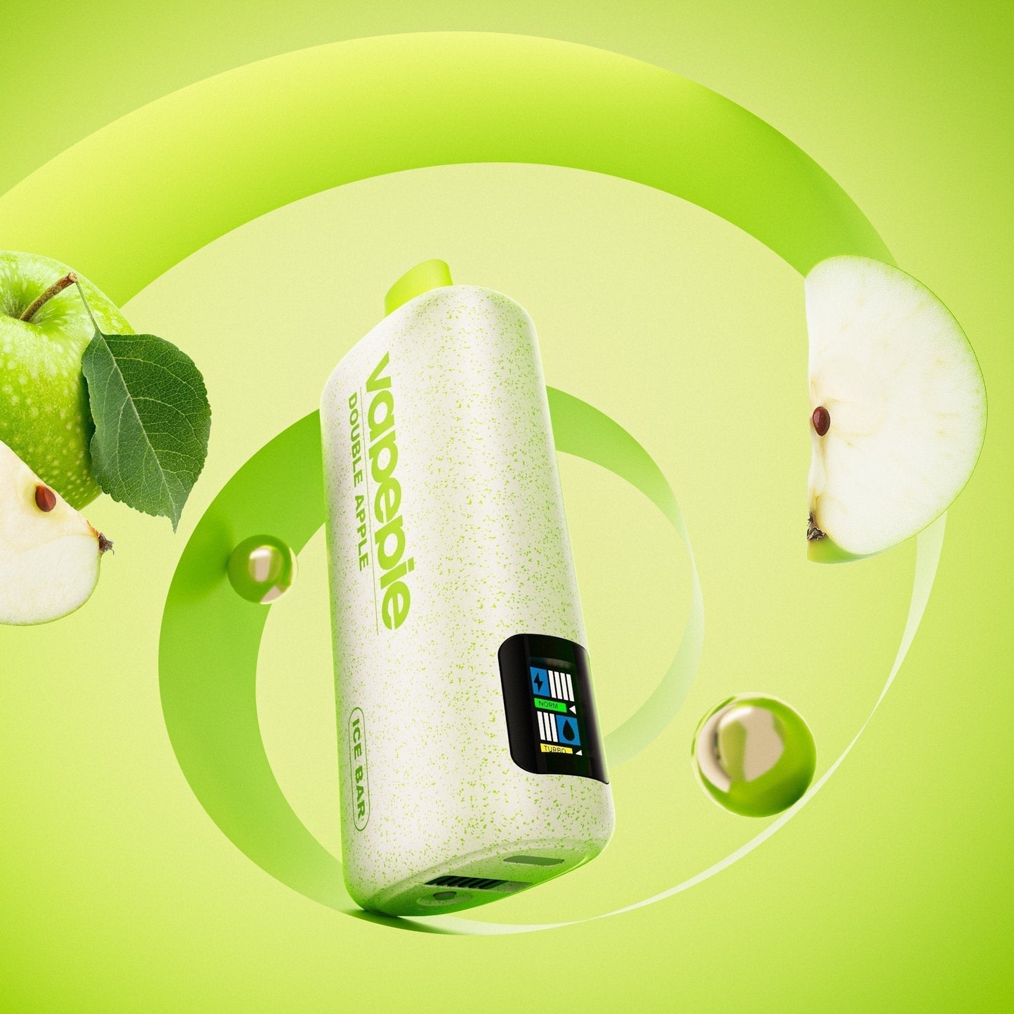 VAPEPIE PowerGo 9800 PUFFS – DOUBLE APPLE