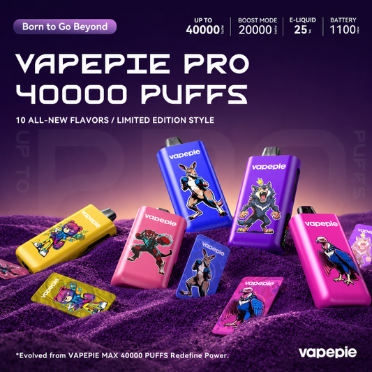 VAPEPIE Pro 40000 Puffs – Next Collection【All-New Animal-Inspired Design】