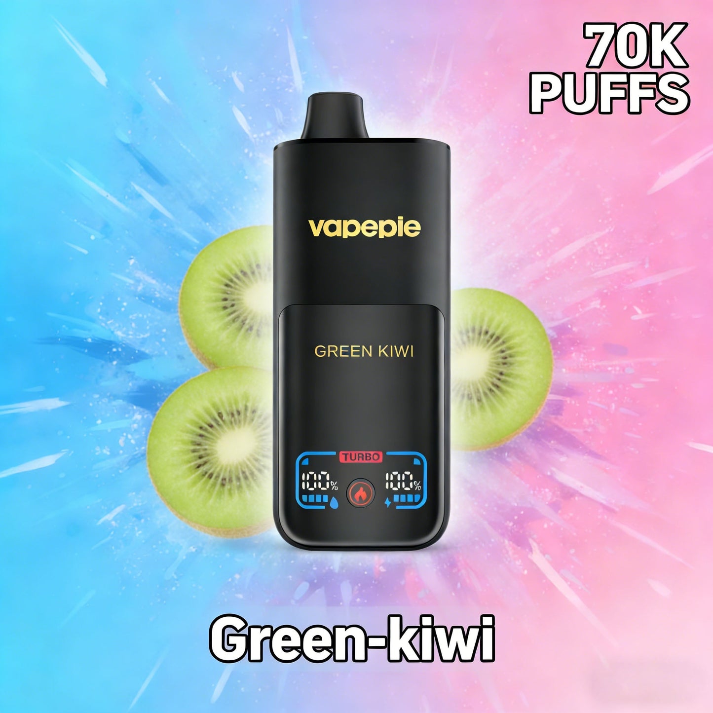GREEN KIWI – VAPEPIE MEGA 70000 PUFFS