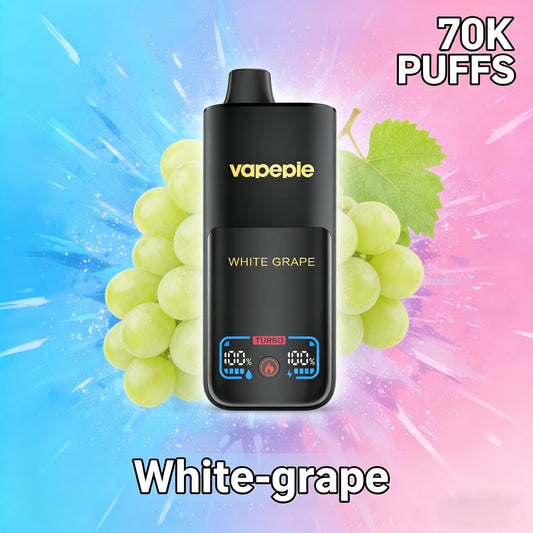WHITE GRAPE– VAPEPIE MEGA 70000 PUFFS